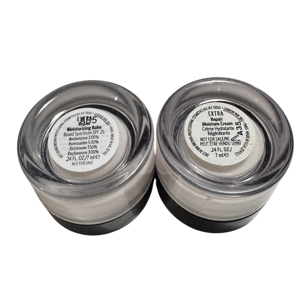 Bobbi Brown Extra Repair Moisturizing Balm & Moisture Cream Travel Size 7ml NEW
